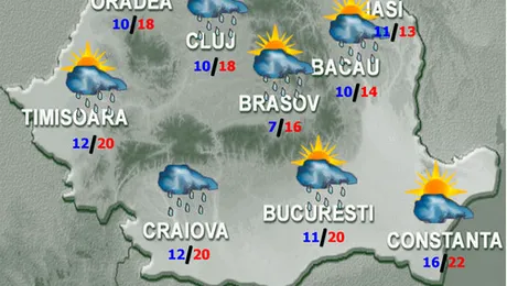 Vremea.Apropo.ro: Week-end ploios