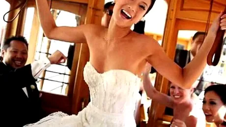 Au filmat un videoclip, după „Gangnam Style”, în ziua nunții și a devenit viral (Video)