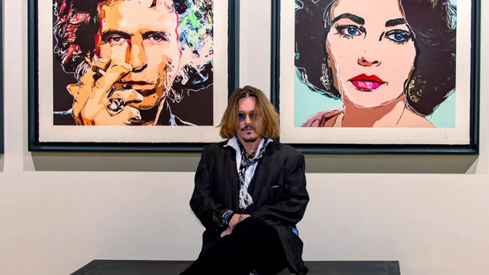 Tablouri pictate de Johnny Depp au fost vândute cu aproximativ 3 milioane de lire sterline