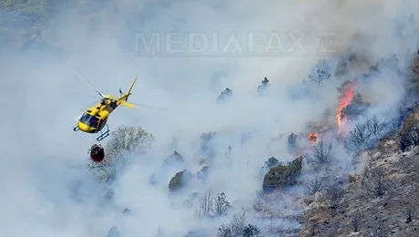 Spania se confruntă cu peste 30 de incendii de pădure, de cinci zile consecutiv