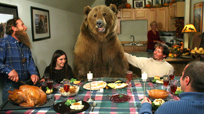Câteodată participă la mesele în familie...
