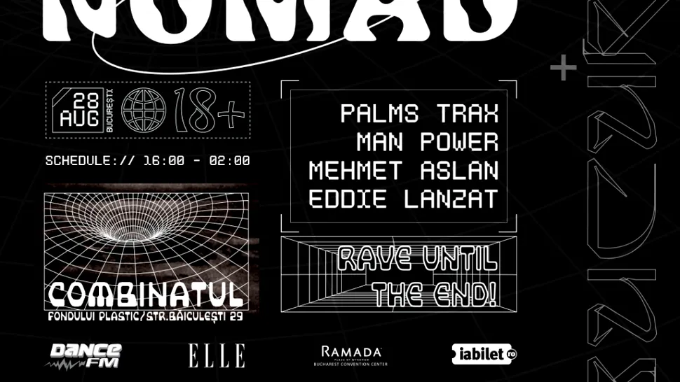 NOMAD, petrecere electro postapocaliptică, pe 28 august, în București