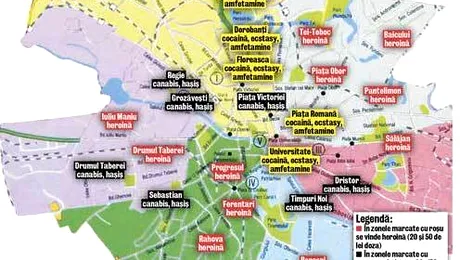 București: Ce droguri se mai vând și în ce cartiere