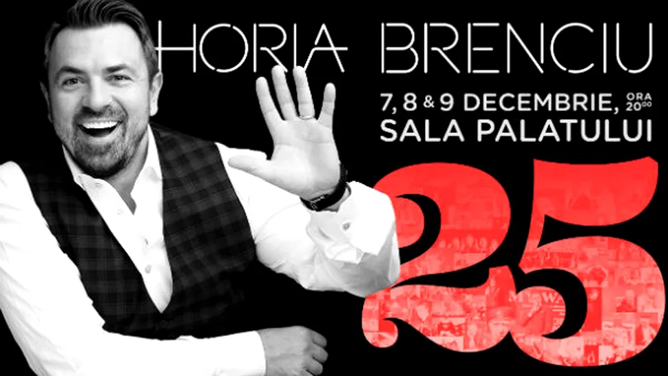 Horia Brenciu aniversează 25 de ani de carieră printr-un concert extraordinar la Sala Palatului