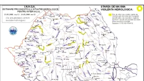 Cod galben prelungit pentru 13 judete