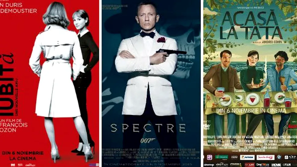 
Premierele săptămânii 6 - 12 noiembrie în cinema: James Bond se întoarce

