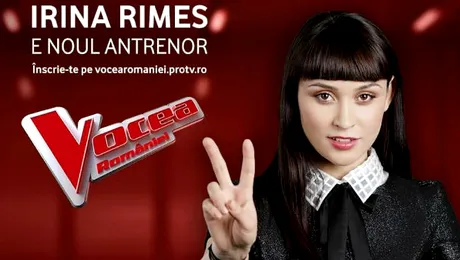 Schimbare importantă la Vocea României. Irina Rimes, noul antrenor al emisiunii – FOTO