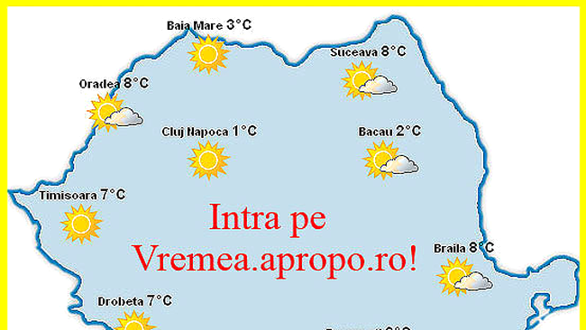 Intra pe Vremea.Apropo.ro, pentru o prognoza meteo completa!