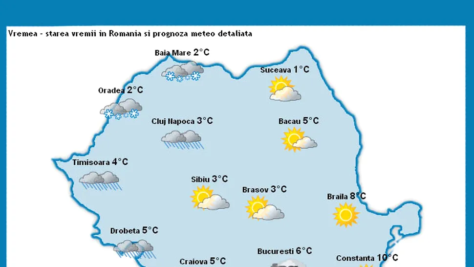 Vremea Apropo.ro in week-end: Temperaturi ridicate si cer noros!