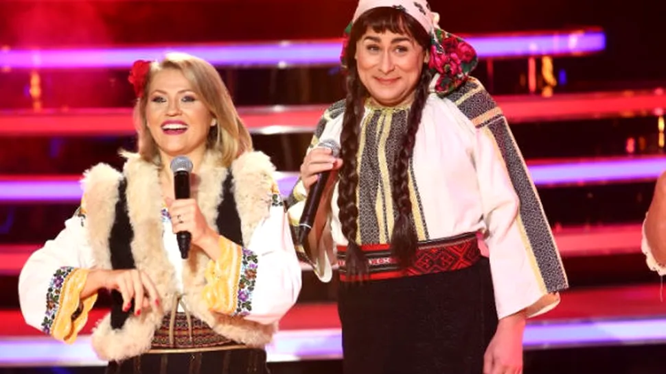 Mirela Vaida îmbracă portul popular moldovenesc şi cântă cu Alin Gheorghişan, la “Te cunosc de undeva!”