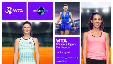 Winners Open, singurul turneu WTA din România, se vede la Digi Sport