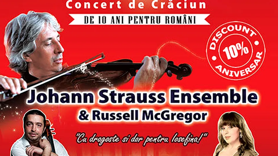 Johann Strauss Ensemble, concert la Sala Palatului pe 17 decembrie 2014