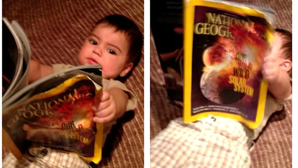 Bebeluşul Shakirei citeşte reviste la doar 6 luni!