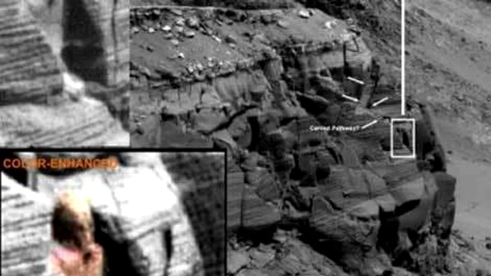 Statui egiptene pozate de robotul Opportunity, pe Marte