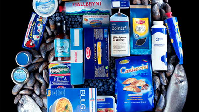 Produse alimentare grupate in functie de culoare