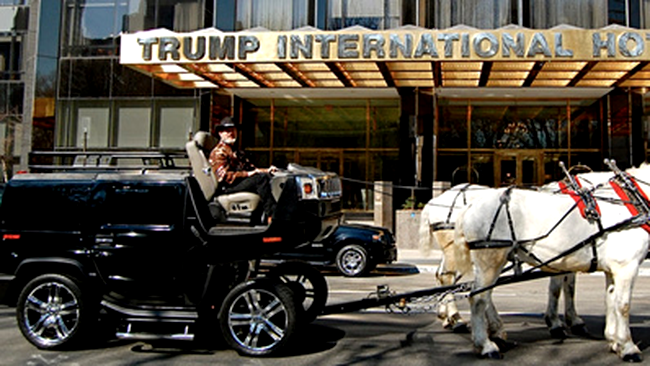 La plimbare cu Hummer-ul sareta