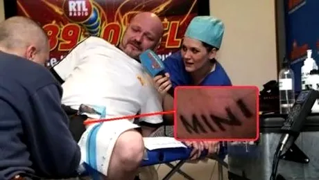 Un barbat si-a tatuat cuvantul „MINI” pe penis pentru a castiga o masina