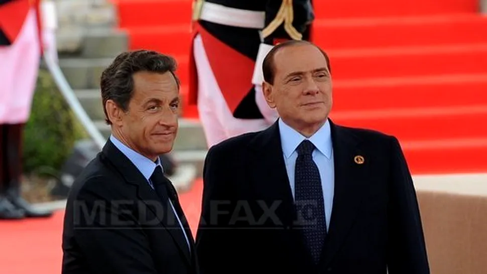 Berlusconi: Aroganța lui Sarkozy depășește inteligența sa