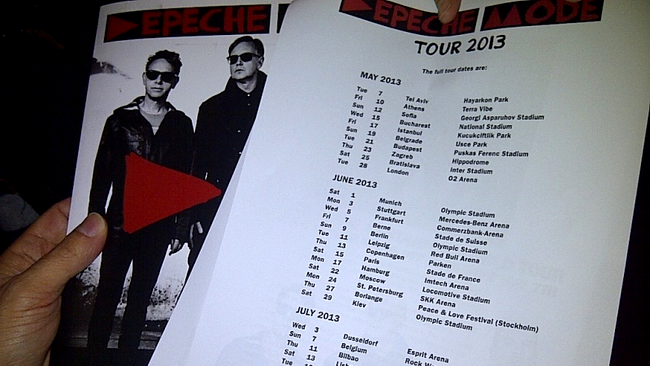 Concert Depeche Mode la București, pe 15 mai 2013