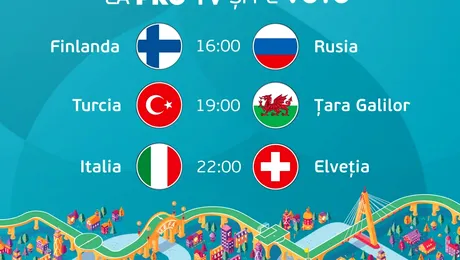 Pro TV a fost lider de audiență în timpul meciurilor Euro 2020 de marți seară