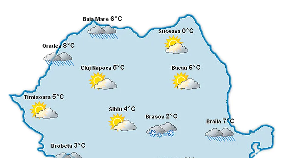 Vremea Apropo.ro in week-end: Va ninge in toata tara!