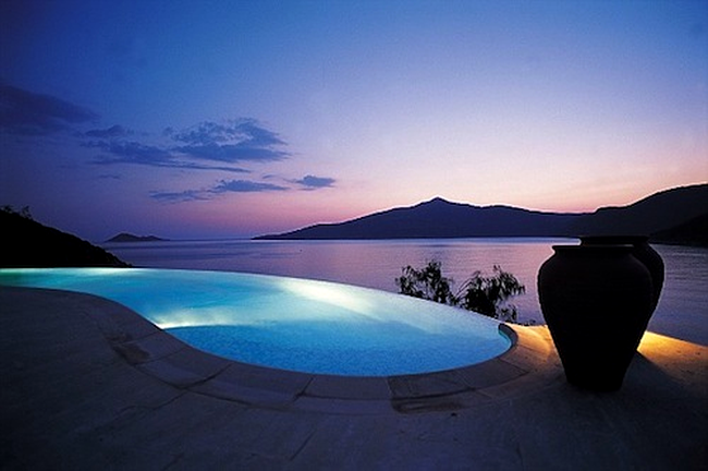 Infinity Pool - Hotel Villa Mahal, Kalkan. Turkey