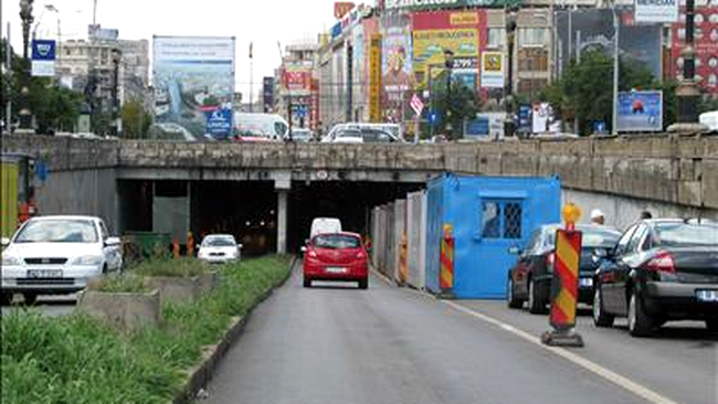 Pasajul Unirii, in timpul lucrarilor din vara anului trecut