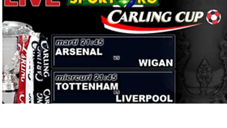 Cupa Ligii Angliei, in direct pe Sport.ro si www.sport.ro!