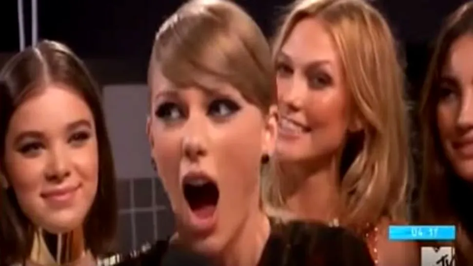 Cel mai amuzant moment de la premiile MTV 2015! Taylor Swift a dat un vânt în direct VIDEO
