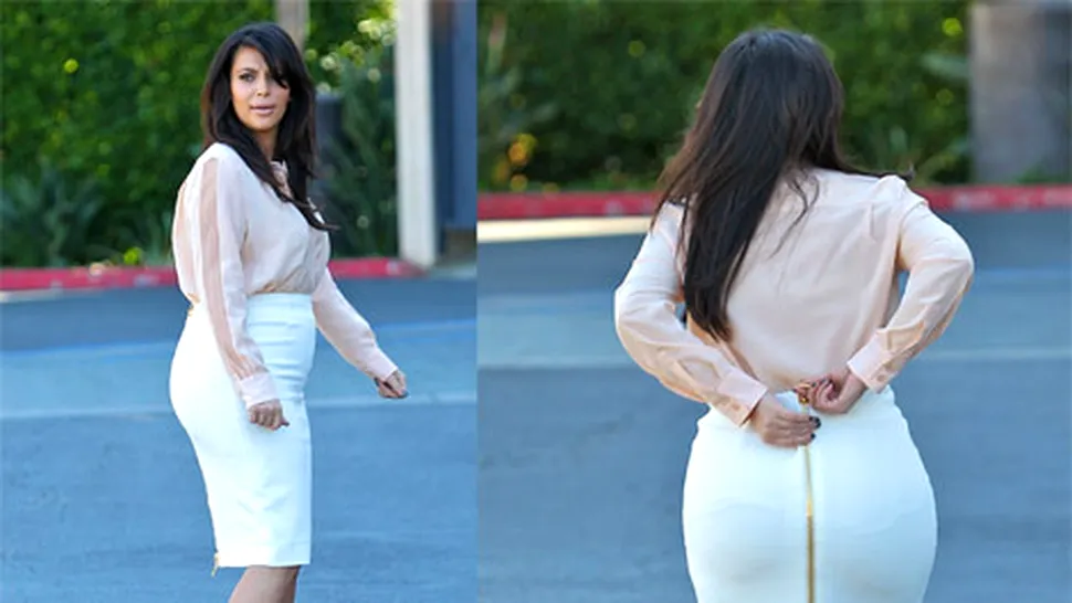 Kim Kardashian: fundul este mai mare decât burtica de gravidă