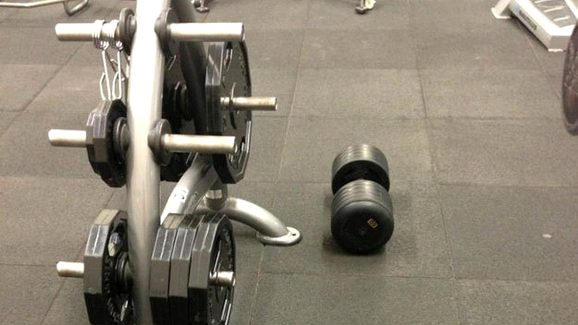 Dezordinea de la sala de gimnastică