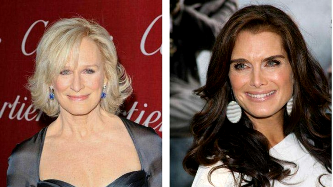 Glenn Close și Brooke Shields