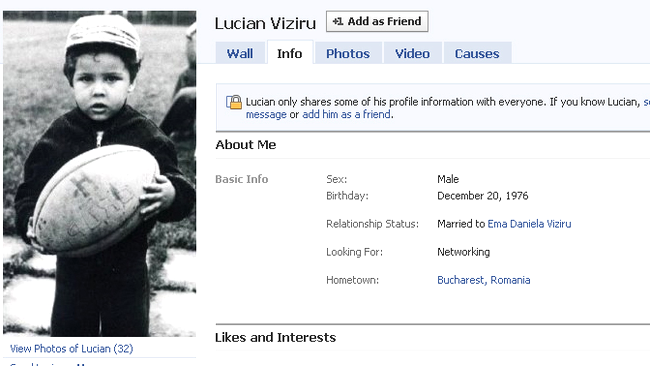 Lucian Viziru Facebook