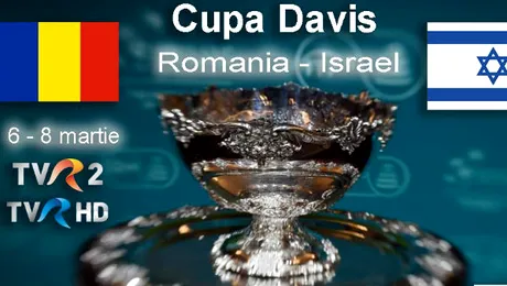 Cupa Davis: România-Israel, în direct la TVR 2 şi TVR HD