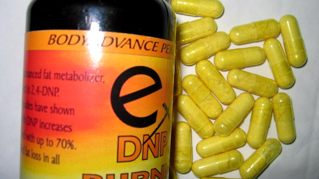 Dinitrophenolul se folosește și azi de către unii culturiști, deși uzul uman e interzis din 1938