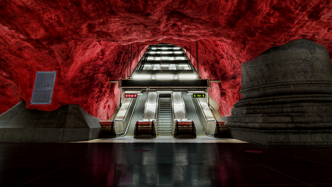 Metroul din Stockholm, Suedia