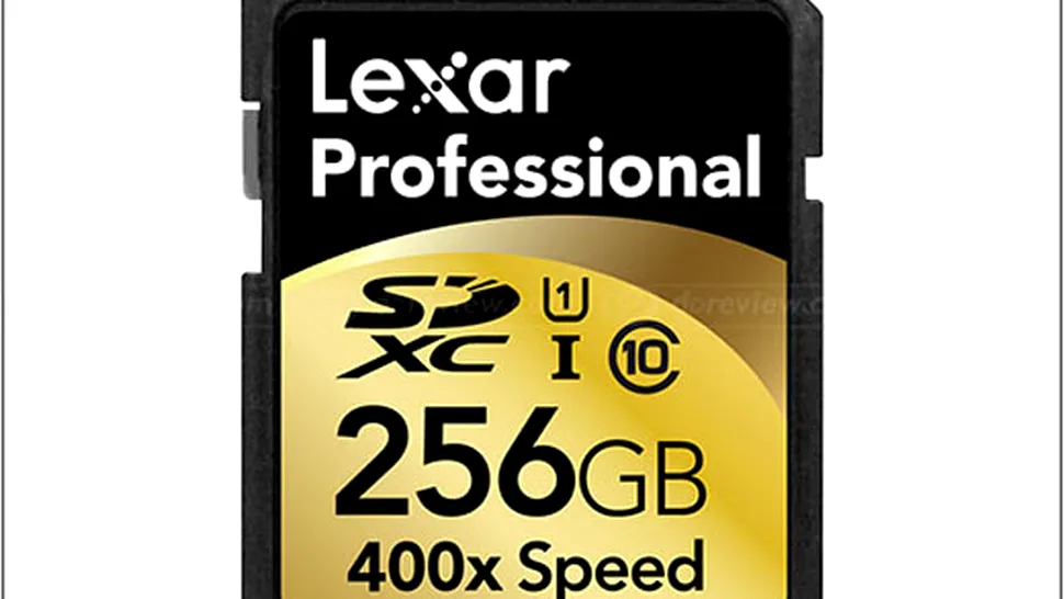 Lexar a anunțat primul card SD de 256 GB 400x