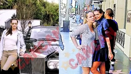 Monica Columbeanu face parada prin Los Angeles, in Rolls Royce (Poze)