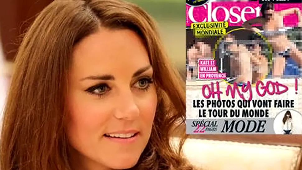 Fotografii cu Kate Middleton topless, publicate de o revistă franceză