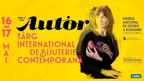 AUTOR 2026 vine la Muzeul de Istorie: peste 70 de designeri din toată lumea aduc bijuteria contemporană la București pe 16 și 17 mai