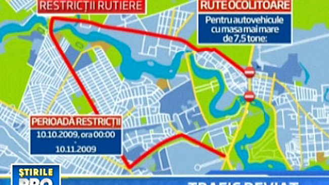 Rute ocolitoare pentru autovehicule cu masa mai mare de 7,5 tone