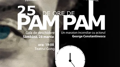 Spectacol maraton „Pam-Pam” de 25 de ore la Sibiu, cu actorul George Constantinescu