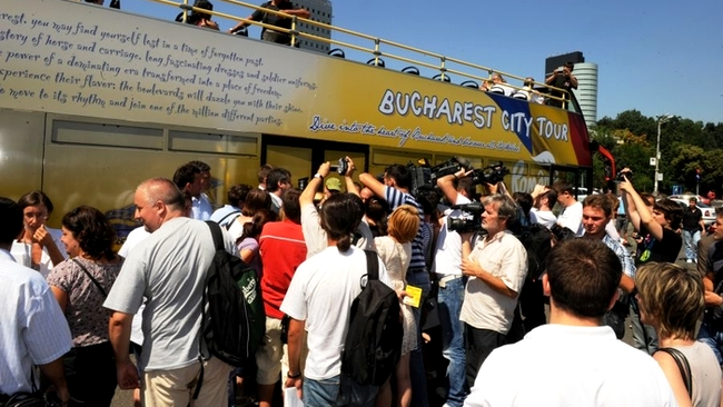 Autobuzele supraetajate au avut succes la jurnalistii bucuresteni