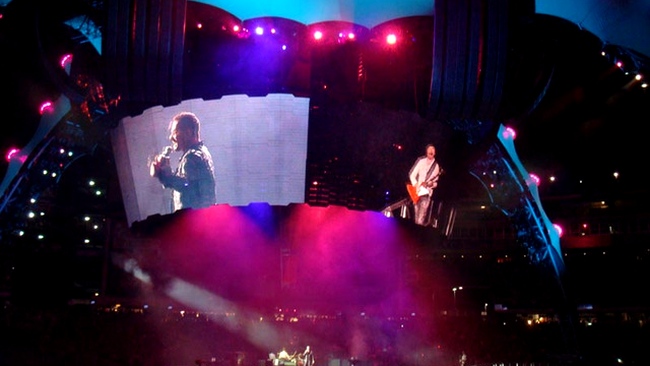 scena din concertele U2