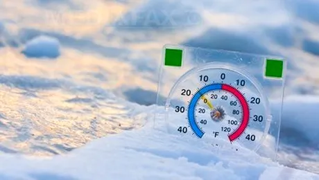 Vreme geroasă: Temperaturi de minus 28,7 grade Celsius la Întorsura Buzăului