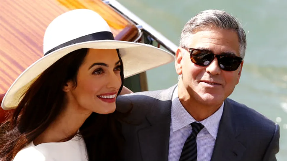 George Clooney a primit doi câini drept cadou de nuntă