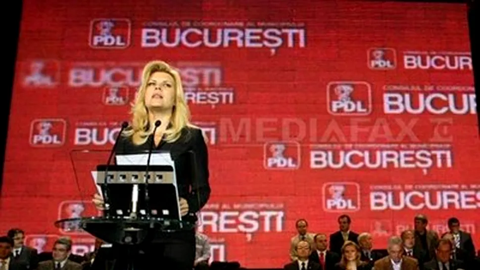 Elena Udrea este noul presedinte al PDL Bucuresti