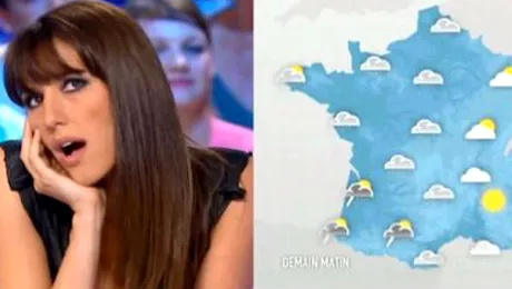 O prezentatoare din Franţa, dezbrăcată pe pajişte de «cocoşii galici»! VIDEO