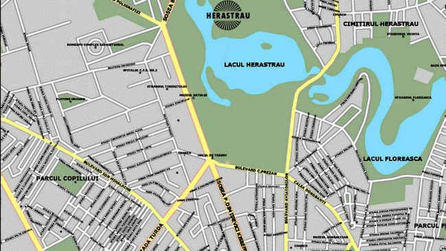 Harta Parcului Herastrau