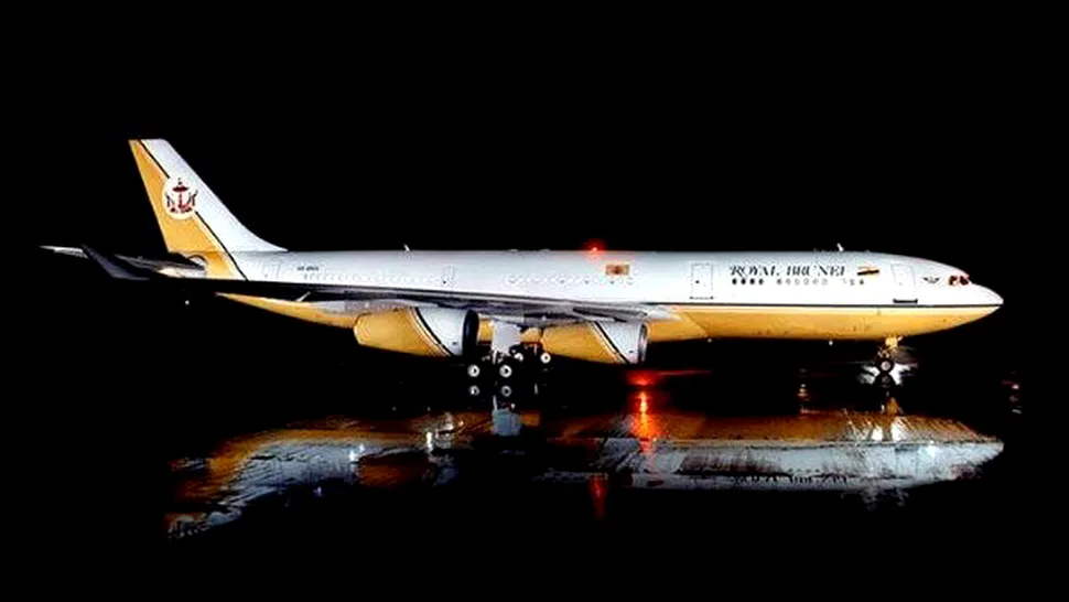 Avionul de aur al sultanului din Brunei (Poze)